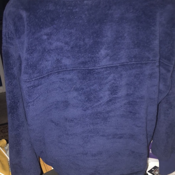 Blue Fleece Sweater with Top Zipper - Medium - Picture 4 of 10